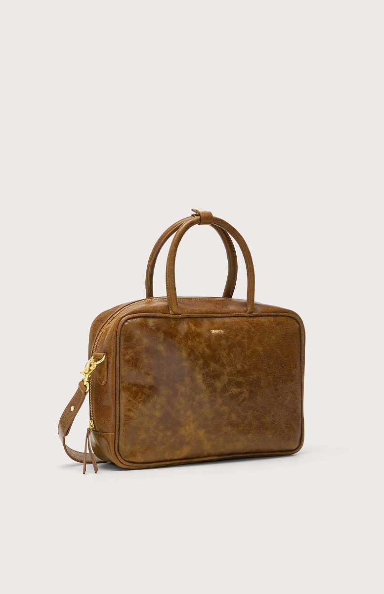 Seventy Bauletto in pelle effetto vintage - Col. Marrone Pezzi Unici