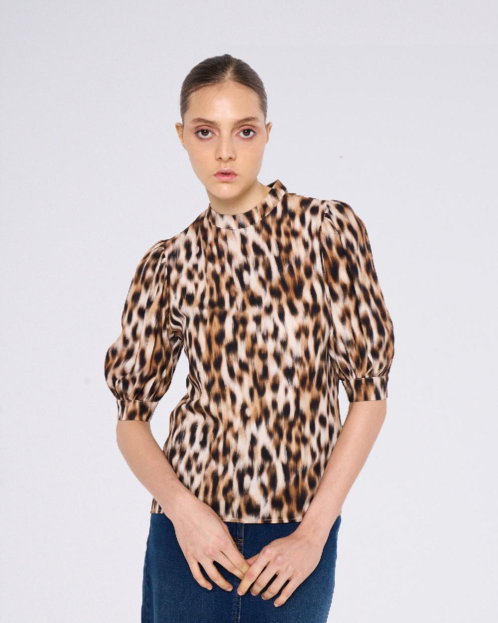 ﻿Silvian Heach Blusa leopardata Italia