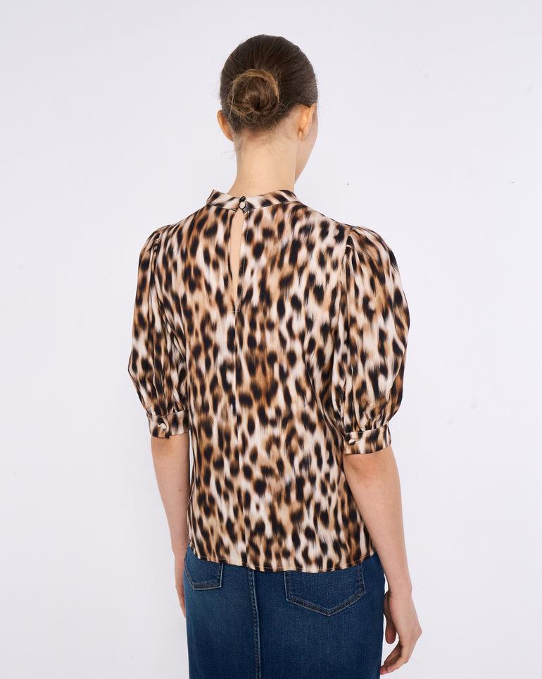 ﻿Silvian Heach Blusa leopardata Italia