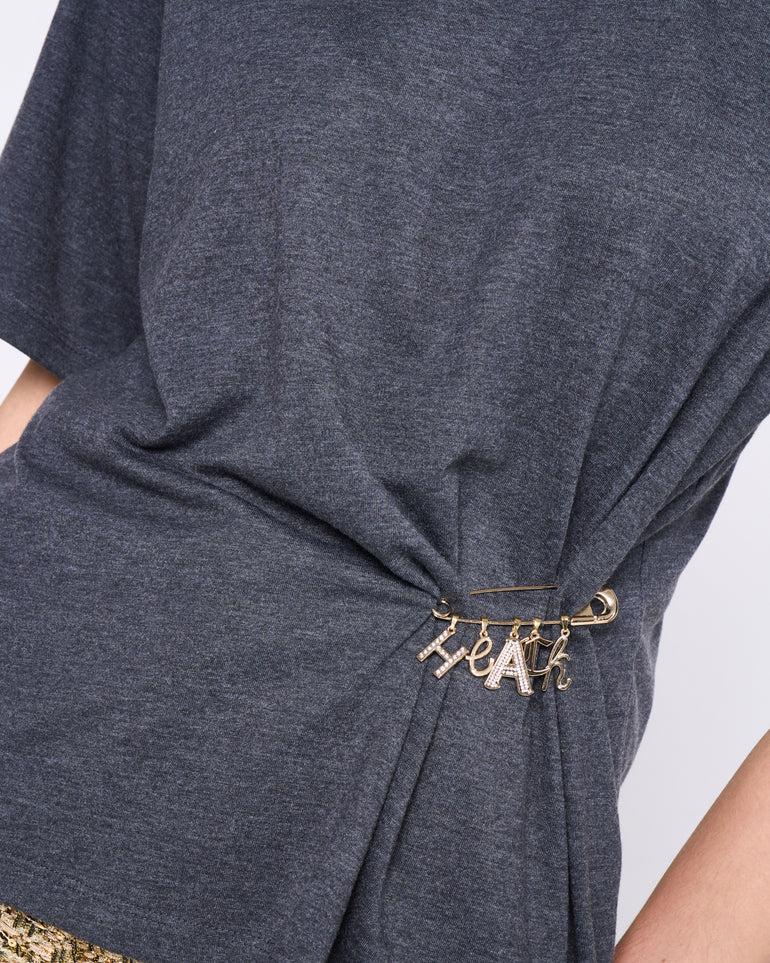 Silvian Heach T-shirt con spilla In Linea