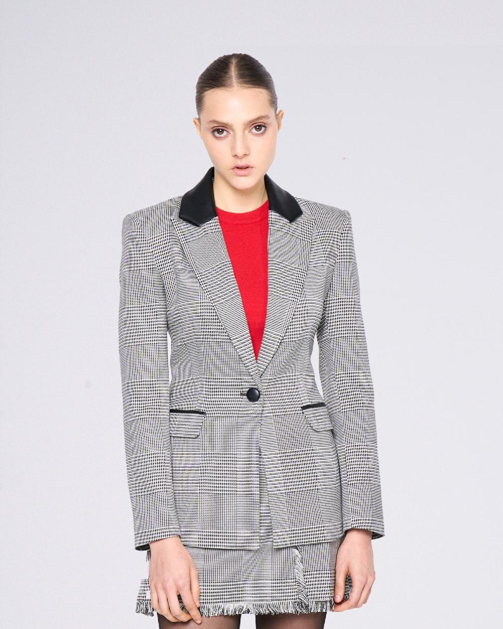 Silvian Heach Blazer avvitato a quadri Negozi Online