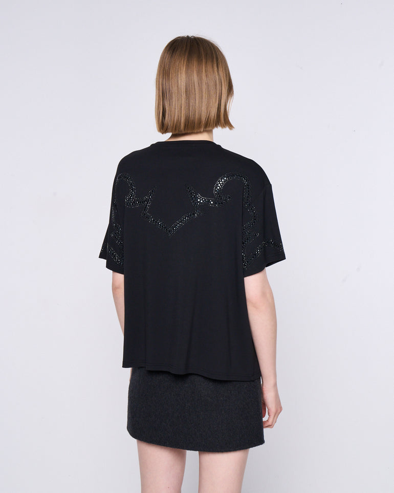 Silvian Heach T-shirt con strass Prezzo Ridotto