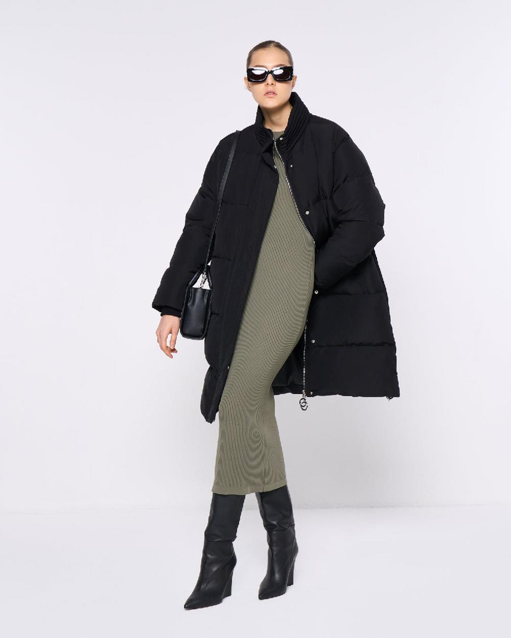 Silvian Heach Abito midi a coste Sconto
