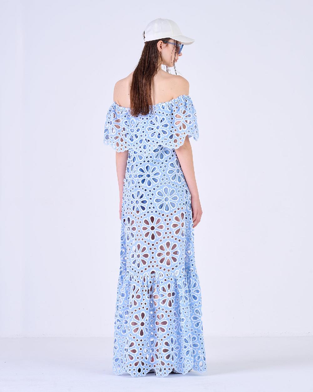 Silvian Heach Abito lungo traforato a fiori Moda