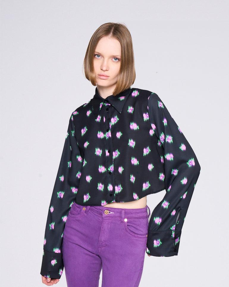 Silvian Heach Camicia crop a fantasia Presa