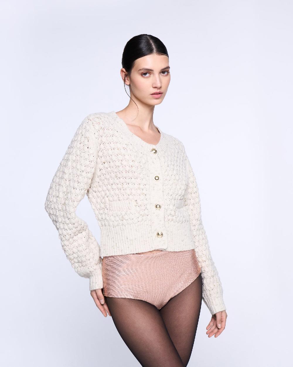 Silvian Heach Cardigan crop lavorato a maglia Presa