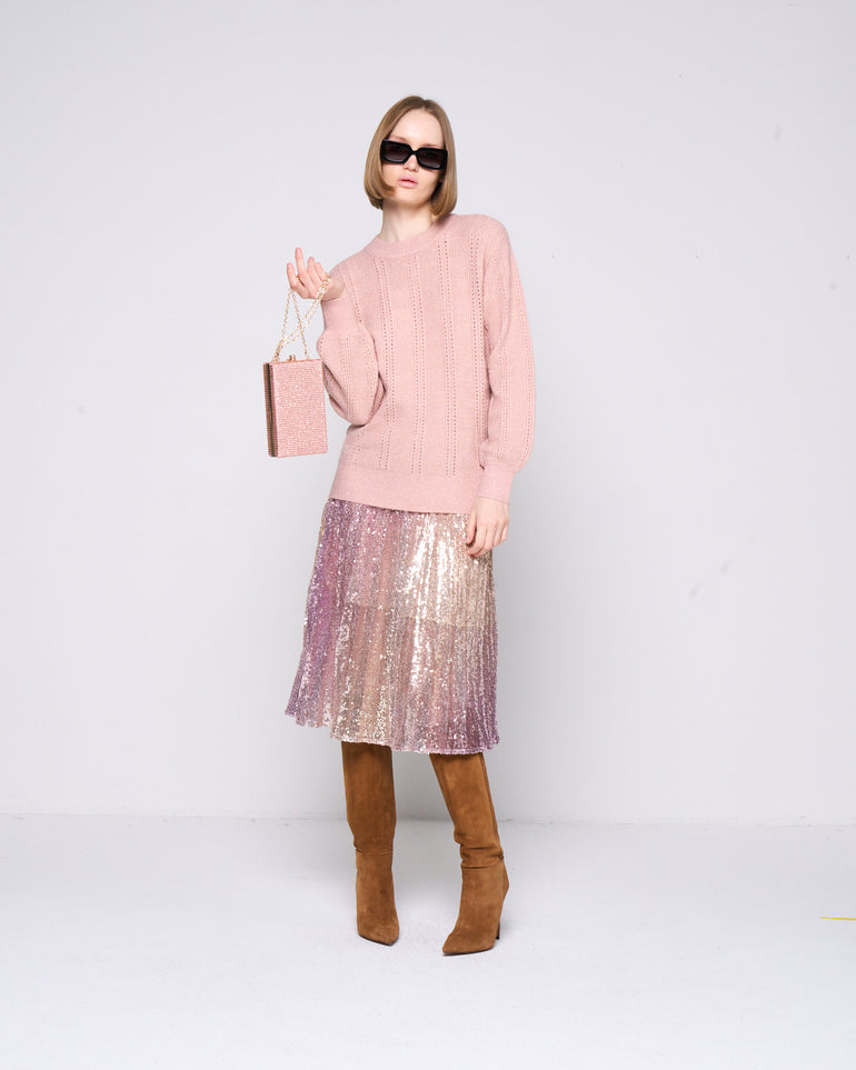 Silvian Heach Maglia lunga traforata In Linea