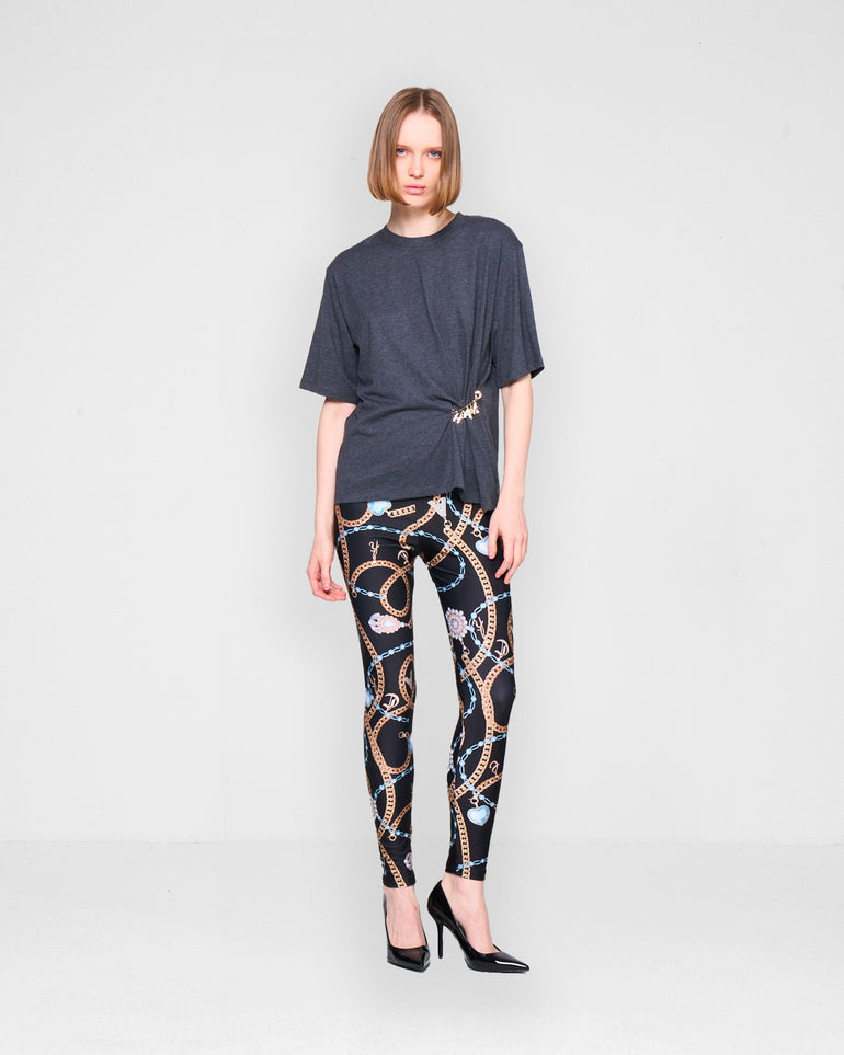 Silvian Heach Leggings a fantasia gioiello Spedizione Gratuita