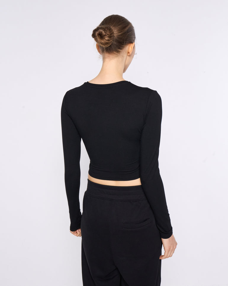 Silvian Heach Maglia crop Qualità Garantita