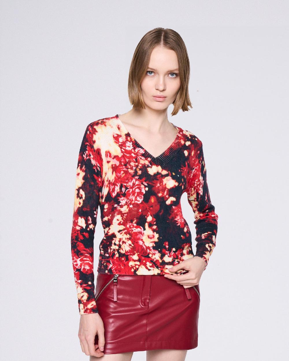 Silvian Heach Maglia a fantasia Offerte