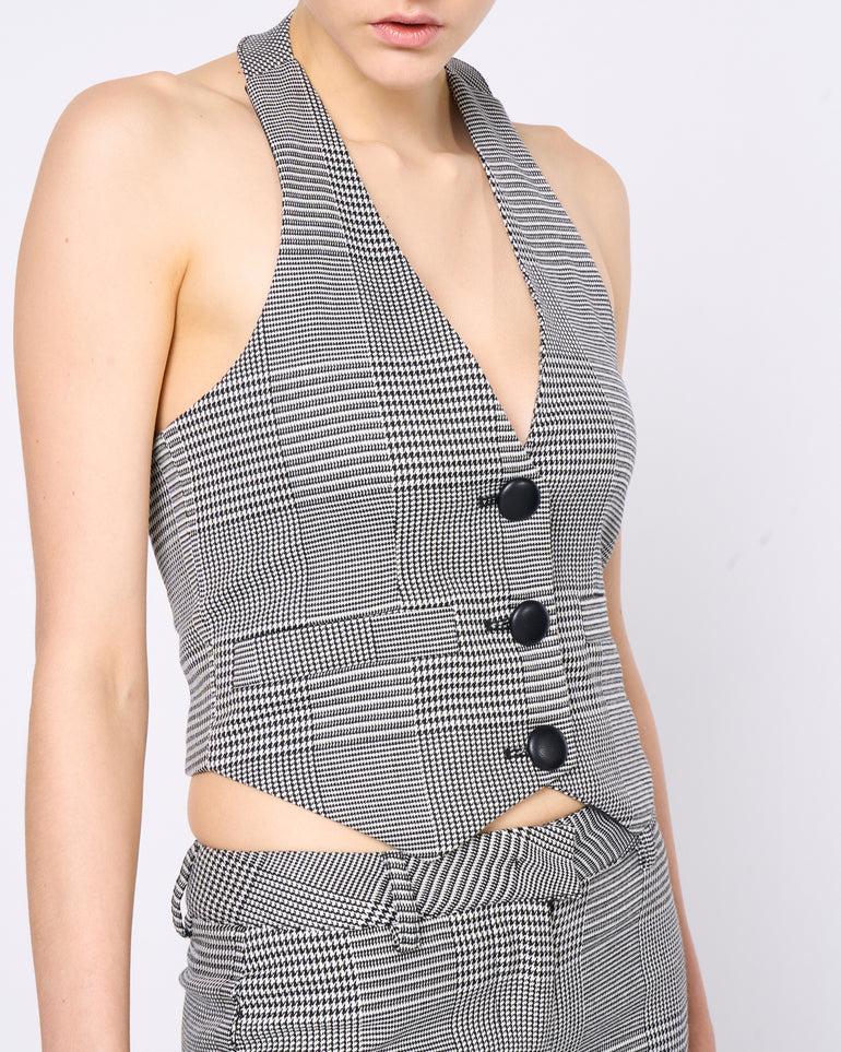 Silvian Heach Gilet a quadri In Saldo