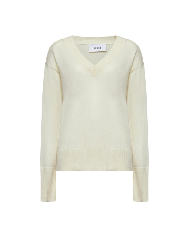 Silvian Heach Maglia con profondo scollo a V Moda