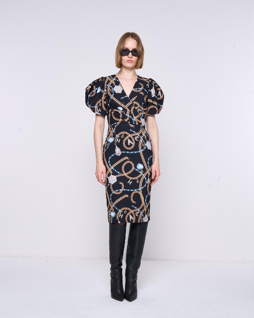 Silvian Heach Abito midi a fantasia Fino Al -60%