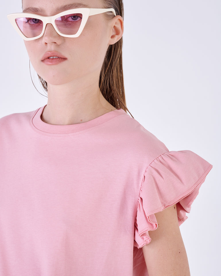 Silvian Heach T-shirt con maniche a volant Convenienza