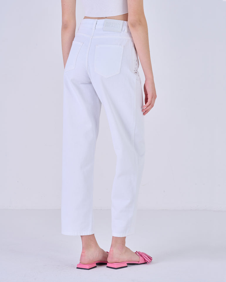 Silvian Heach Jeans con ricami traforati Offerta