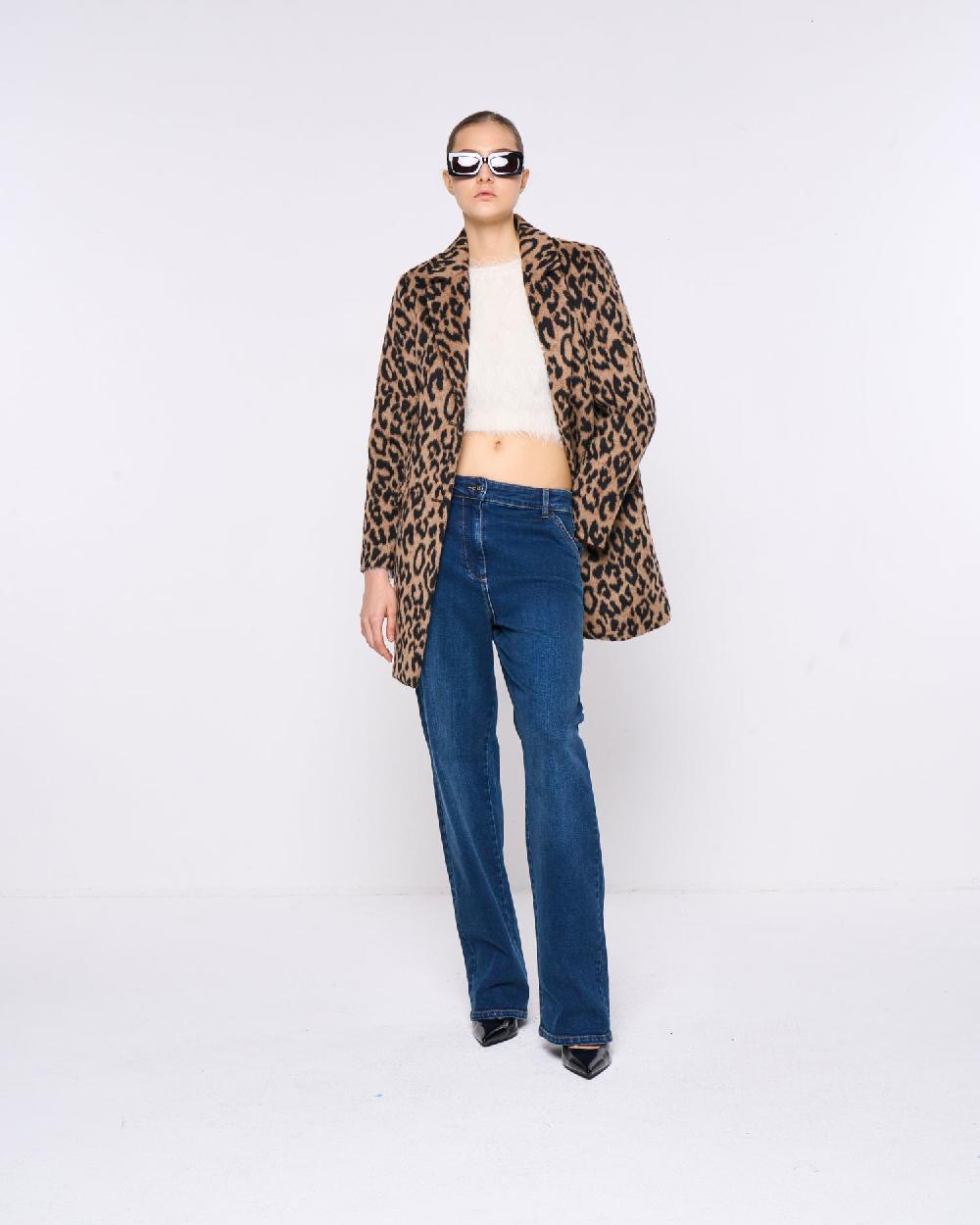 Silvian Heach Cappotto monopetto leopardato I Più Venduti
