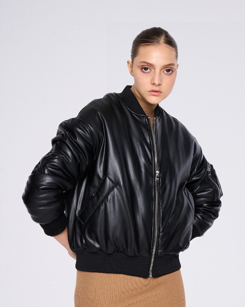 Silvian Heach Bomber in ecopelle Nuova