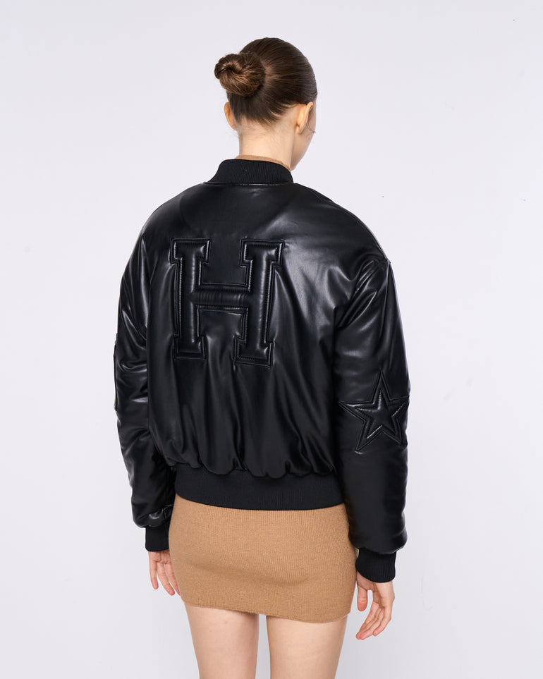 Silvian Heach Bomber in ecopelle Nuova