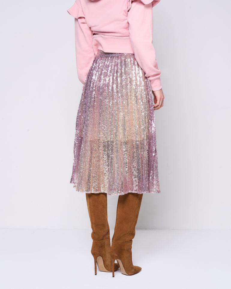 Silvian Heach Gonna midi in paillettes In Saldo