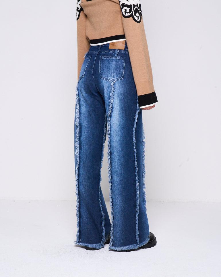 Silvian Heach Jeans con frange Nuovo