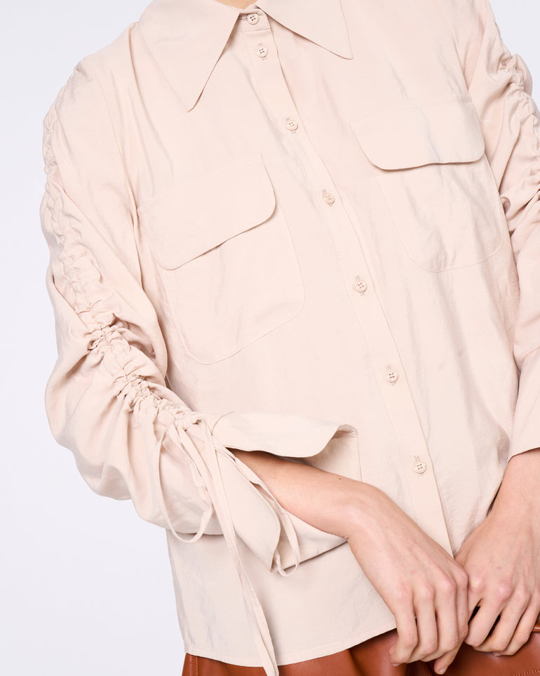 Silvian Heach Camicia con maniche arricciate Vendita Economica