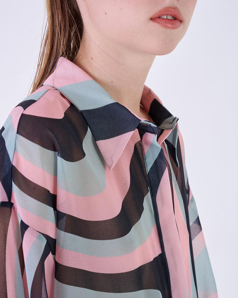 Silvian Heach Camicia semitrasparente multicolor Super Saving Price