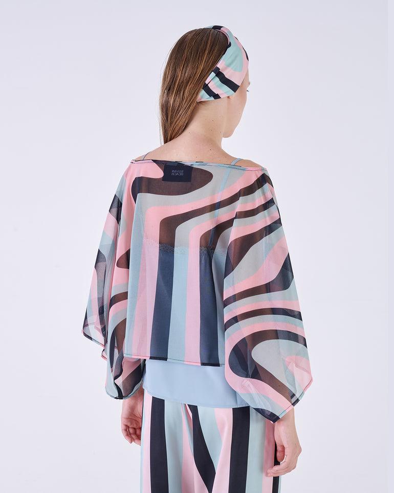 Silvian Heach Blusa semitrasparente multicolor Ritorno libero
