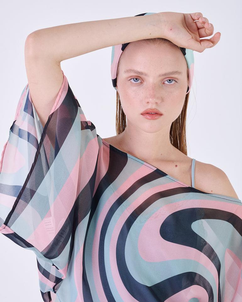Silvian Heach Blusa semitrasparente multicolor Ritorno libero