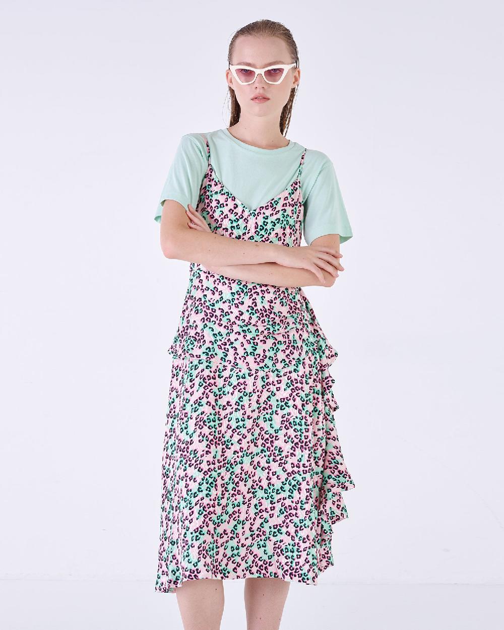 Silvian Heach Abito midi leopardato Latest stili
