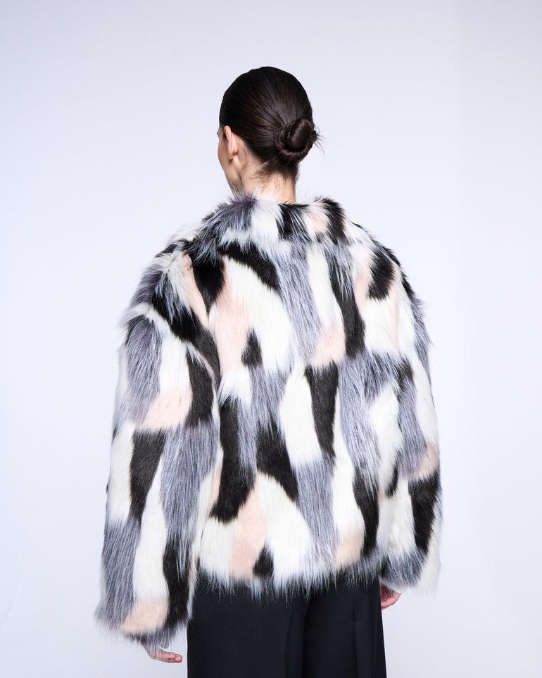 Silvian Heach Pelliccia faux fur multicolor Comprare a buon mercato