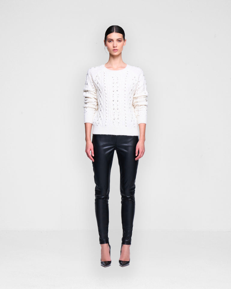 Silvian Heach Maglione con strass Offerta Pasqua