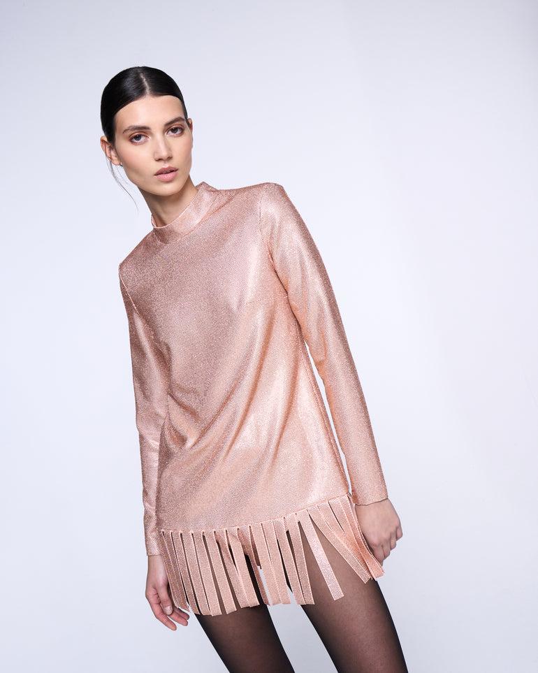 Silvian Heach Abito con frange Vendita calda