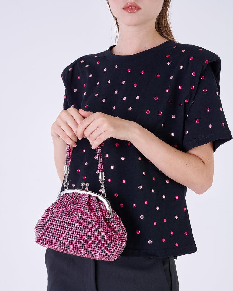 Silvian Heach Pochette in strass Ritorno libero