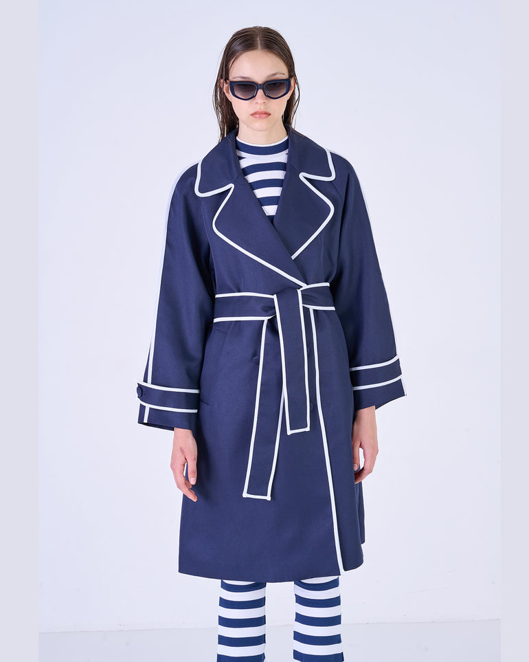 Silvian Heach Trench con bordi a contrasto Flash Sale