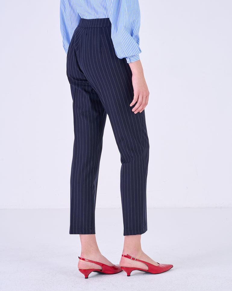 Silvian Heach Pantaloni carrot gessati Offerta migliore