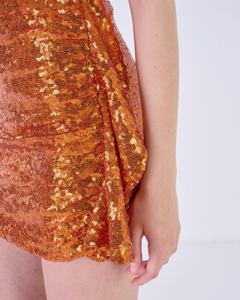Silvian Heach Abito monospalla con paillettes Only for today