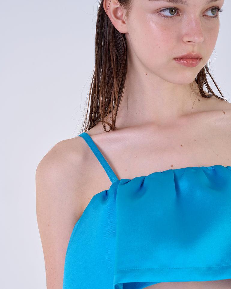 Silvian Heach Top crop con balza 50% di sconto per tempo limitato