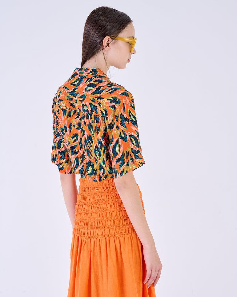 Silvian Heach Camicia cropped maculata Spedizione Gratuita