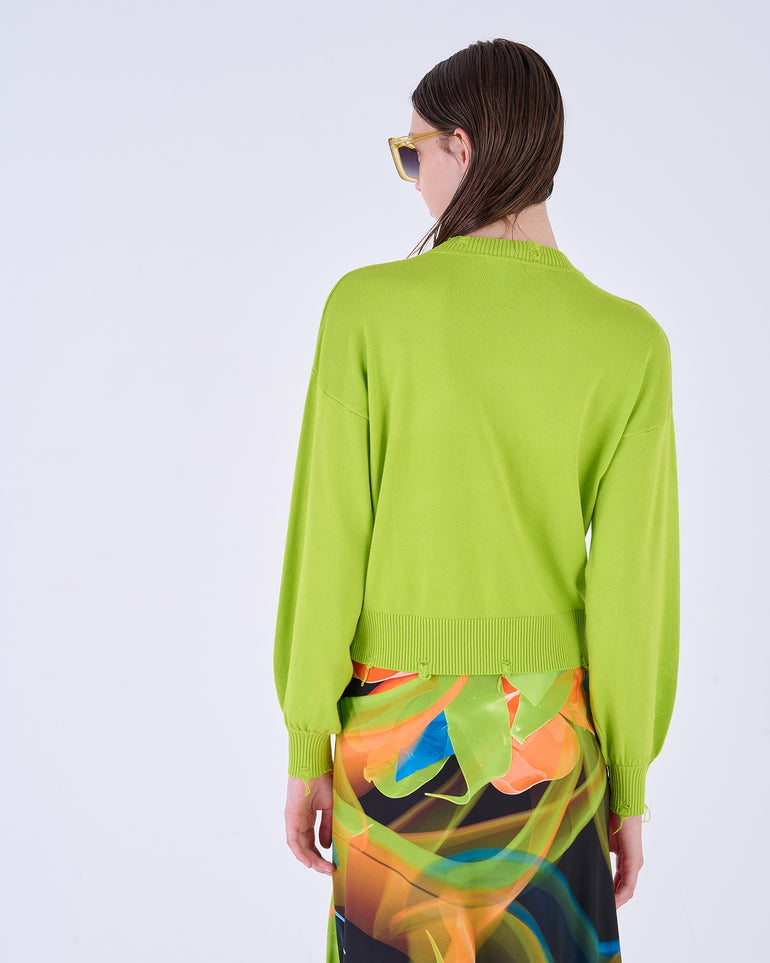 Silvian Heach Maglia con orli sfrangiati Flash Sale