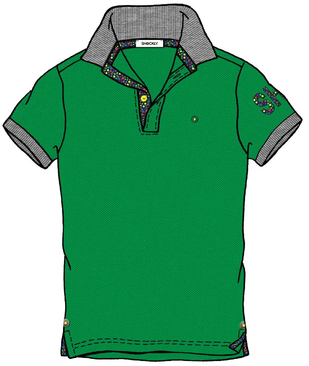 Shockly POLO-SHO Green Spedizione Gratuita