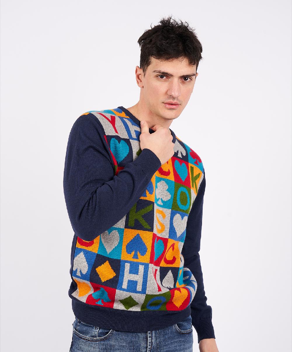 Shockly CARD-ROUND Navy Consegna Veloce