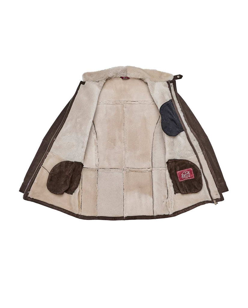 Stewart APRICA-SLIM SHEARLING SUEDE IRONED LAMB Outlet