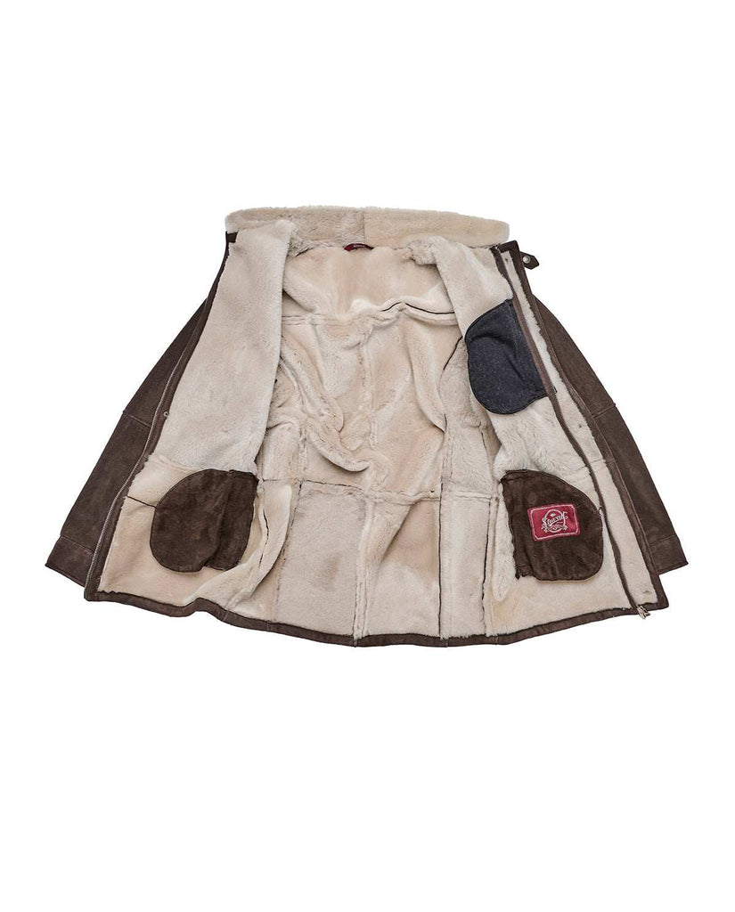 Stewart APRICA-SLIM SHEARLING SUEDE IRONED LAMB Outlet