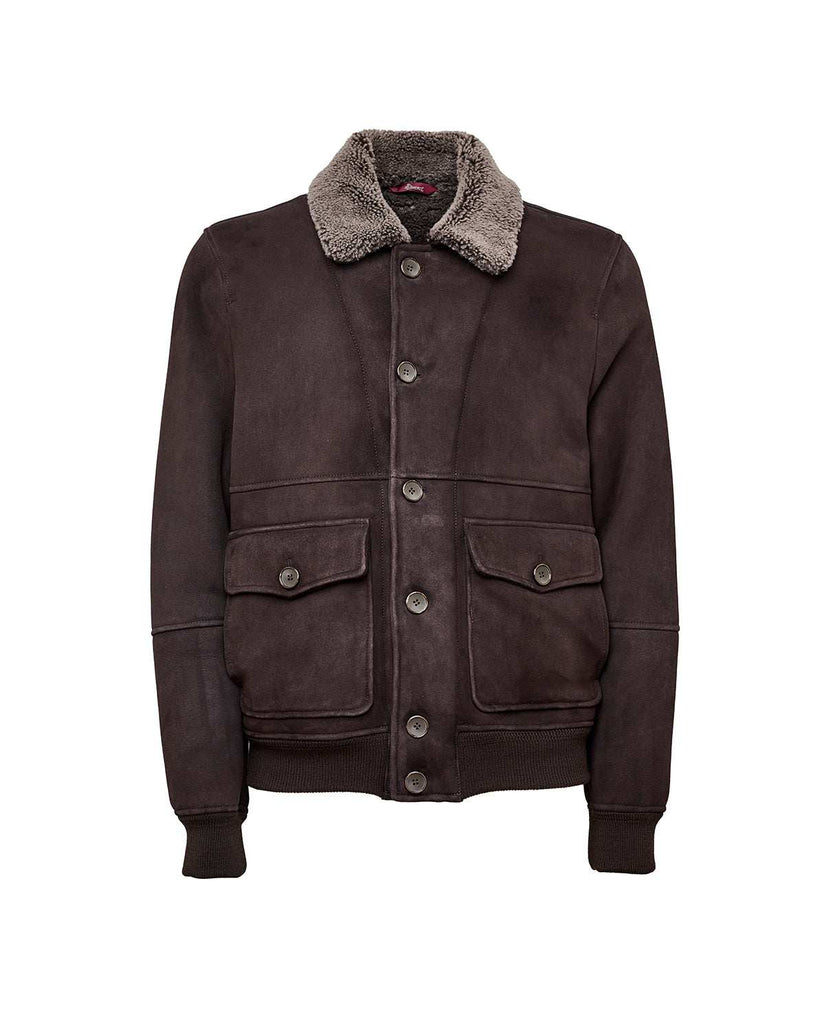 Stewart ANDALO-SHEARLING MERINO SUEDE BRISA LAMB In Vendita