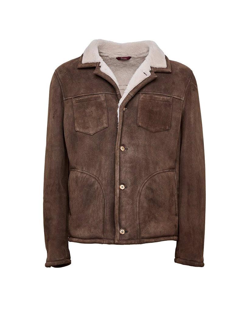 Stewart KIRA-SHEARLING MERINO SUEDE BRISA LAMB