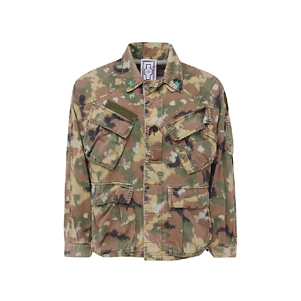 Stories Milano SHIRT JACKET CAMOUFLAGE – PANNA In Saldo