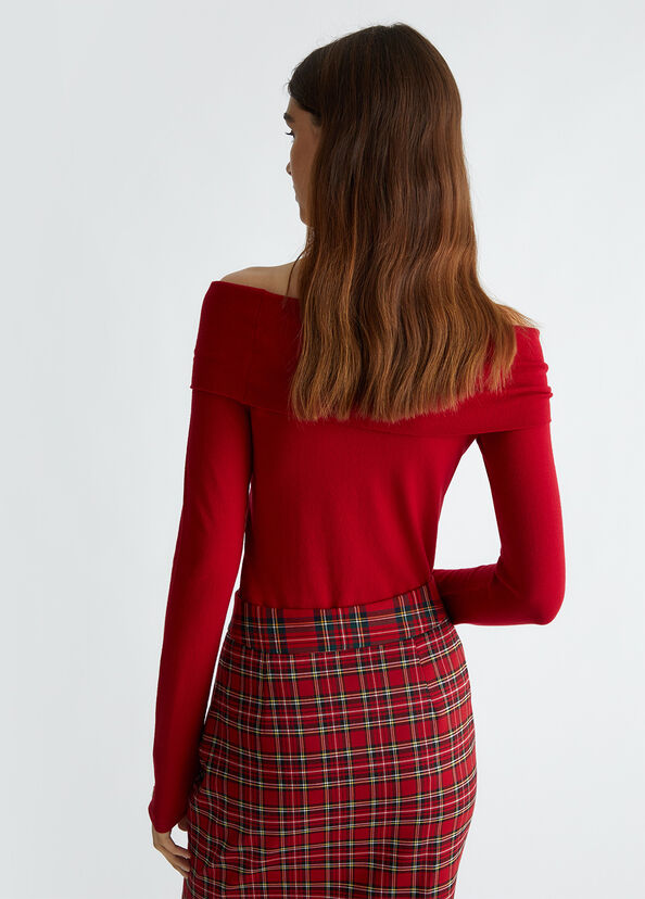 Liu Jo Body rosso con cut-out Soddisfazione Garantita