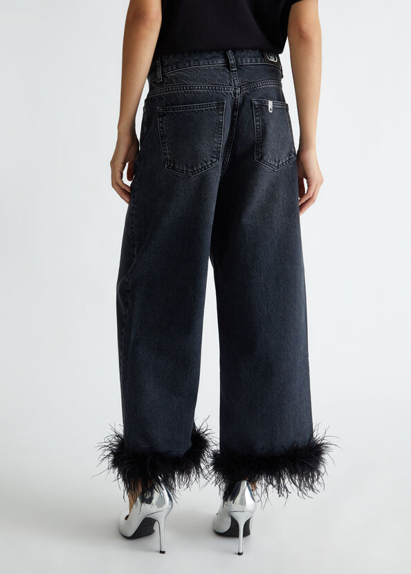 Liu Jo Jeans cropped con piume Affare Del Giorno