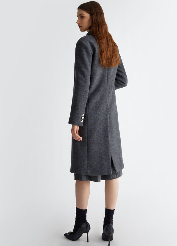 Liu Jo Cappotto slim in misto lana Sottocosto