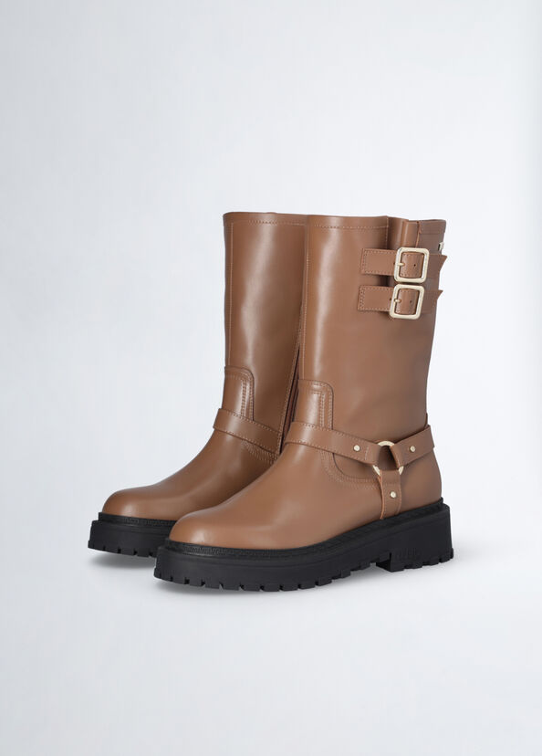 Liu Jo Biker boots in pelle Vendita Economica